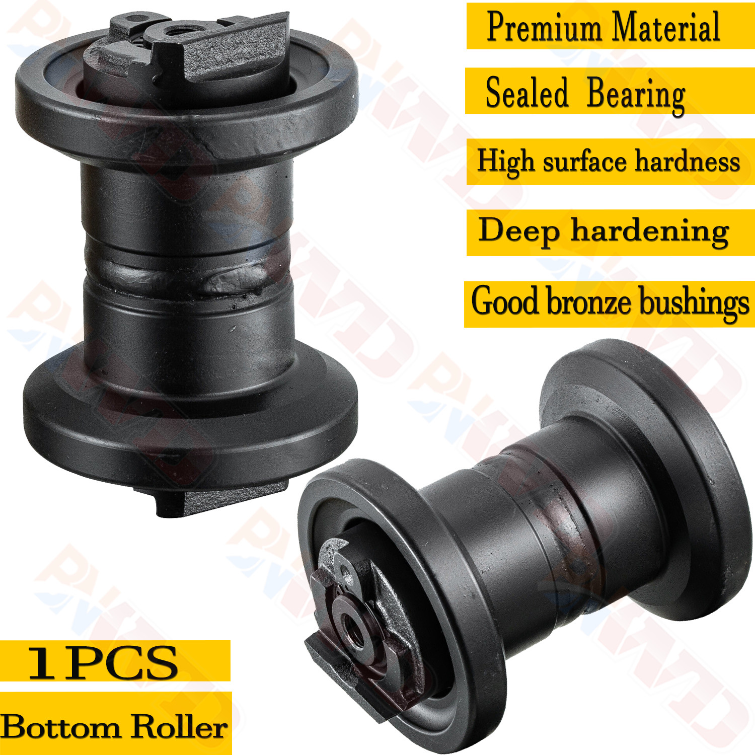 Track Roller Bottom Roller For Kubota KX040-4 Undercarriage Black