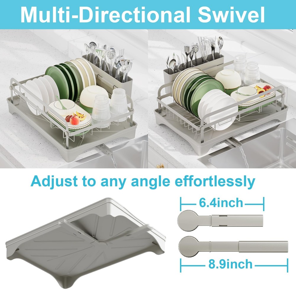 Dish Drying Rack - Space-Saving Dish Rack,Dish Racks for Kitchen Counter with...