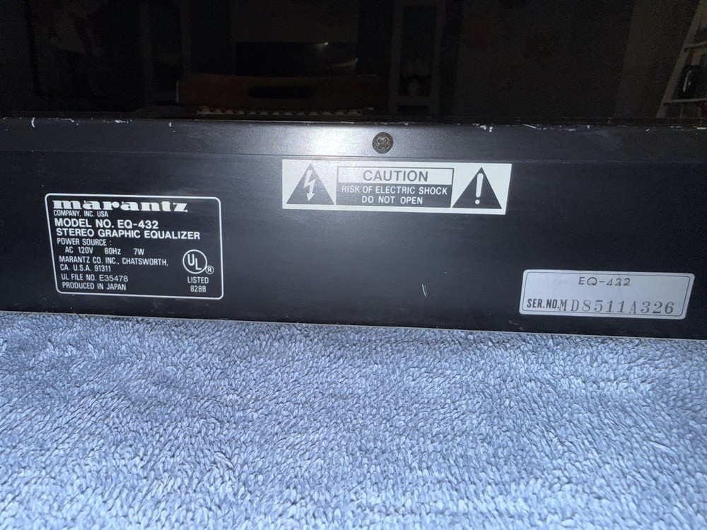 Vintage Marantz Equalizer Model EQ 432