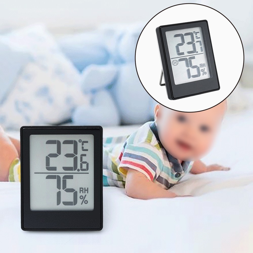Foldable Indoor Thermometer Hygrometer for Kitchen and Office Climate Control
