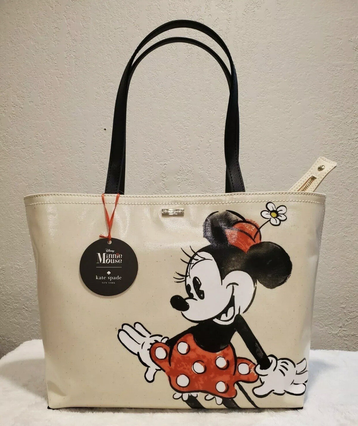 KATE SPADE DISNEY MINNIE MOUSE FRANCIS LARGE TOTE & LACEY LARGE WALLET NEW