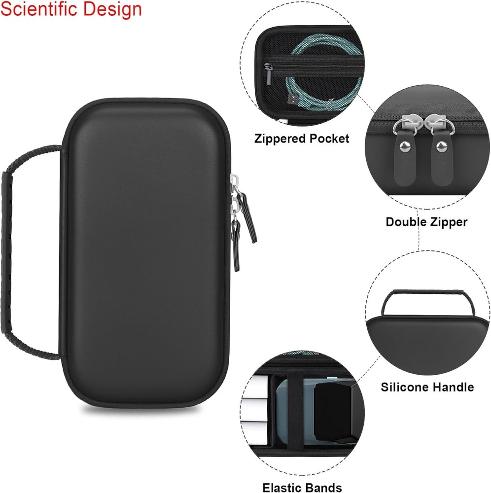 Carrying Case For NIIMBOT B1 Label Maker Machine Portable Mini Wireless Black
