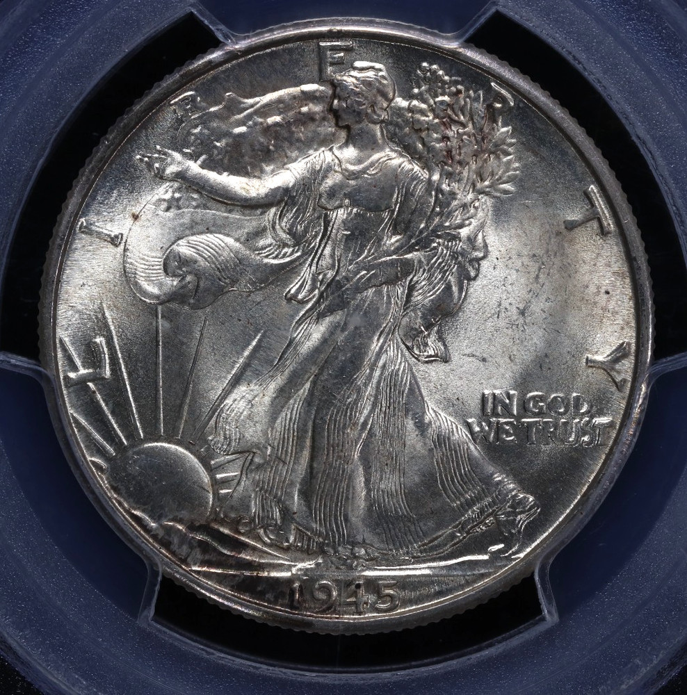 1945-D Liberty Walking Half Dollar 50C PCGS MS65