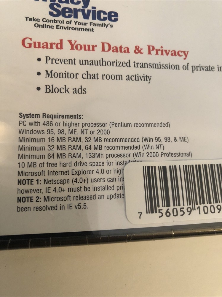 McAfee Online Security Package VirusScan Firewall Privacy Service