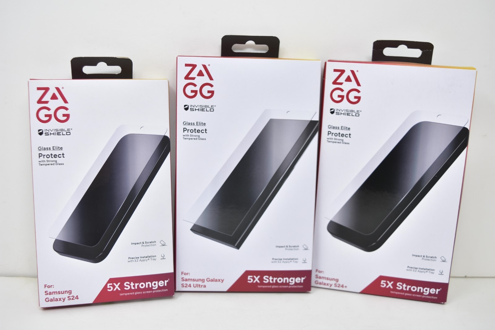 ZAGG Glass Elite Screen Protector for Samsung Galaxy S24, S24+, S24 Ultra - NEW