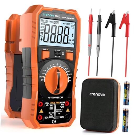 890Z Digital Multimeter, 6000 Counts TRMS Multimeter Tester, DC AC Voltmeter
