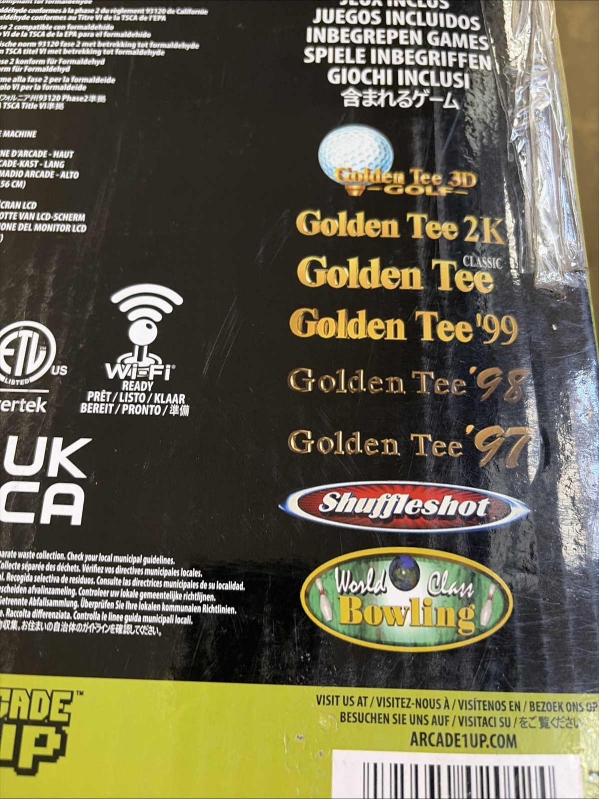 NEW Arcade1up DELUXE - Golden Tee 3D - Golf 35th anniv. edition GOLD SEALED NiCE