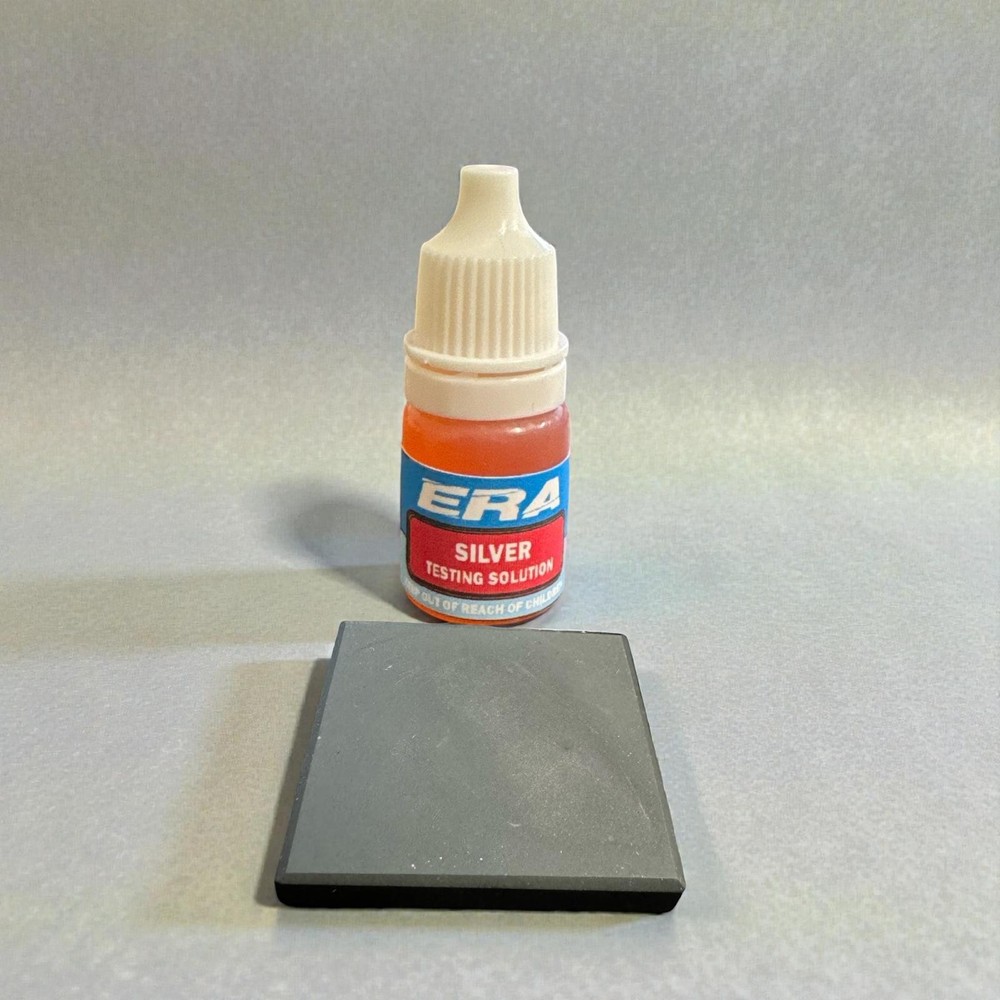 Silver Tester Silver Testing Solution Acid with Scratch Stone