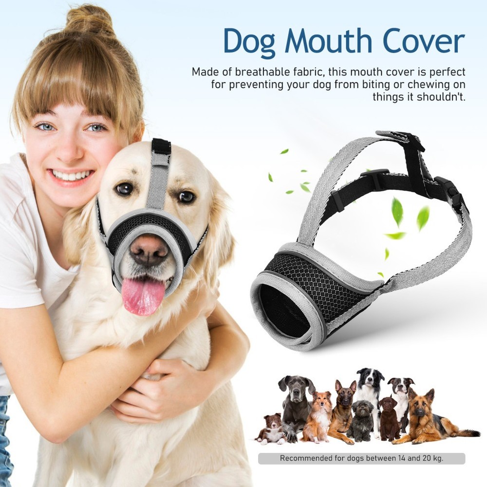 Muzzle for Medium Sized Dogs Small Barking Biting Prevention Breathable