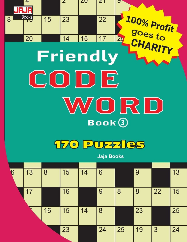 Friendly CODE WORD Book (170 Classic Brain Game Series: Coded Crossword Puzzles)