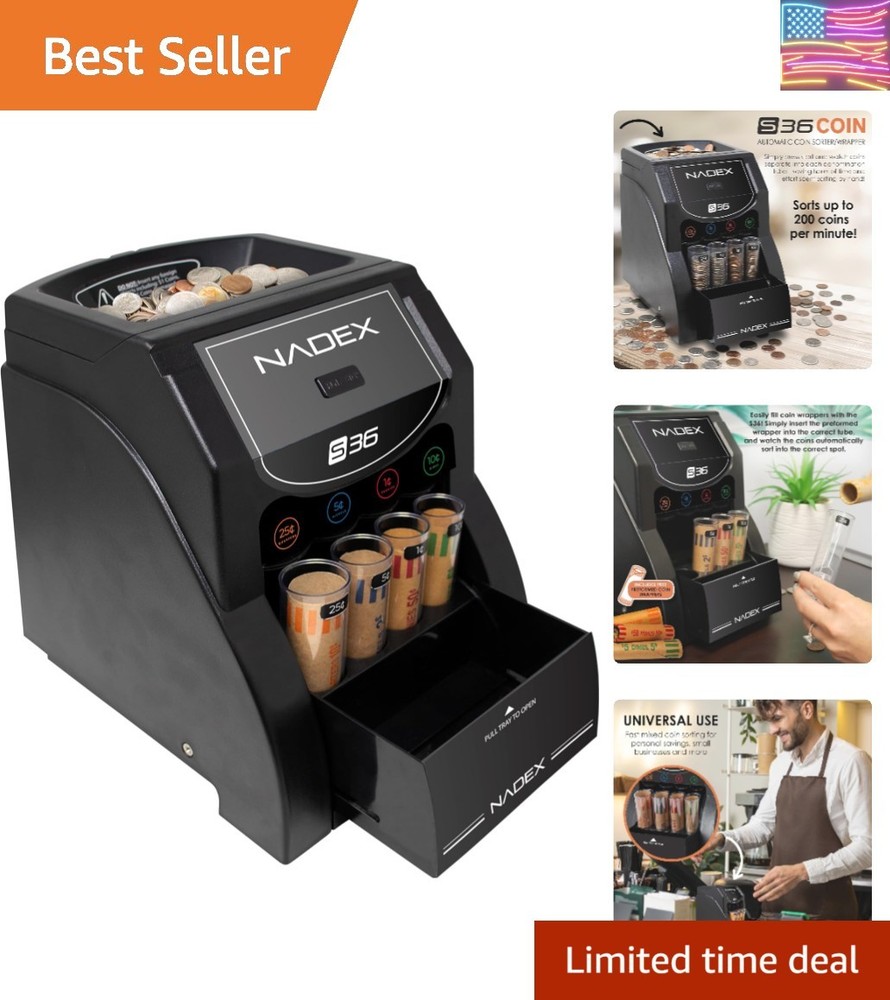 36SN Automatic Coin Sorter and Wrapper