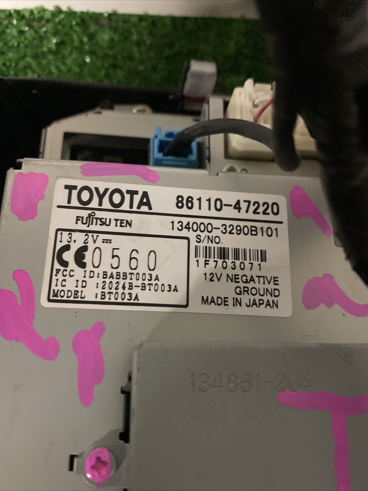 2006-2009 TOYOTA PRIUS DISPLAY SCREEN WITH NAVIGATION 06 07 08 09 86110-47220