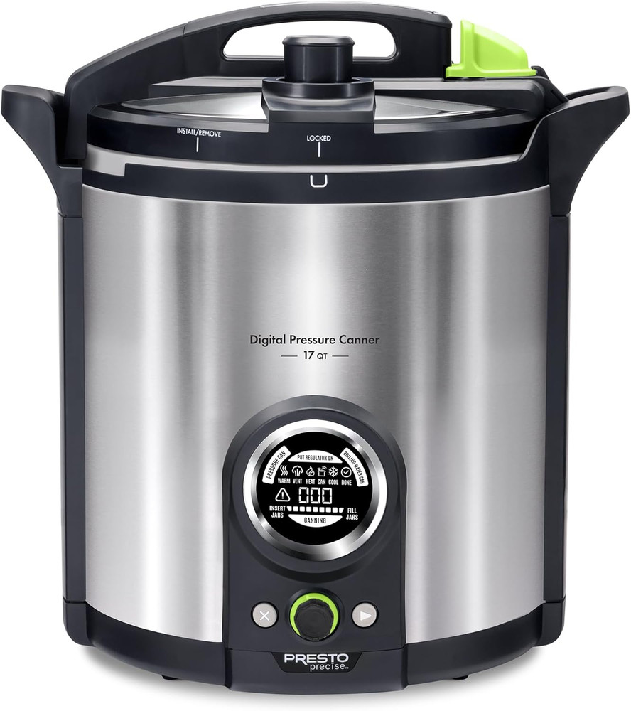 02152 17-Quart Digital Pressure Canner - Digital Display, Waterbath Capable, 10