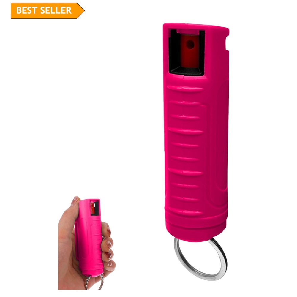 Ultra-Reliable Hardshell Pepper Spray - 12Ft Range, Quick Deploy & Colorful