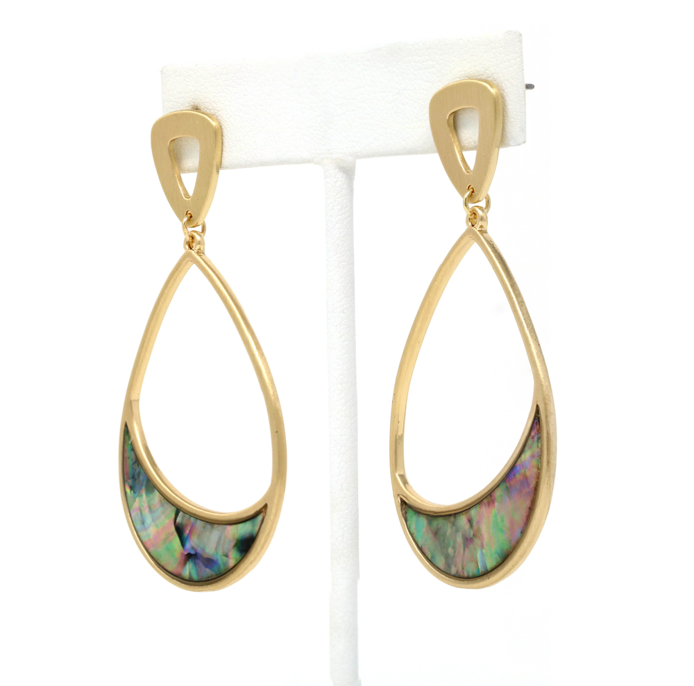 Abalone Teardrop Earrings
