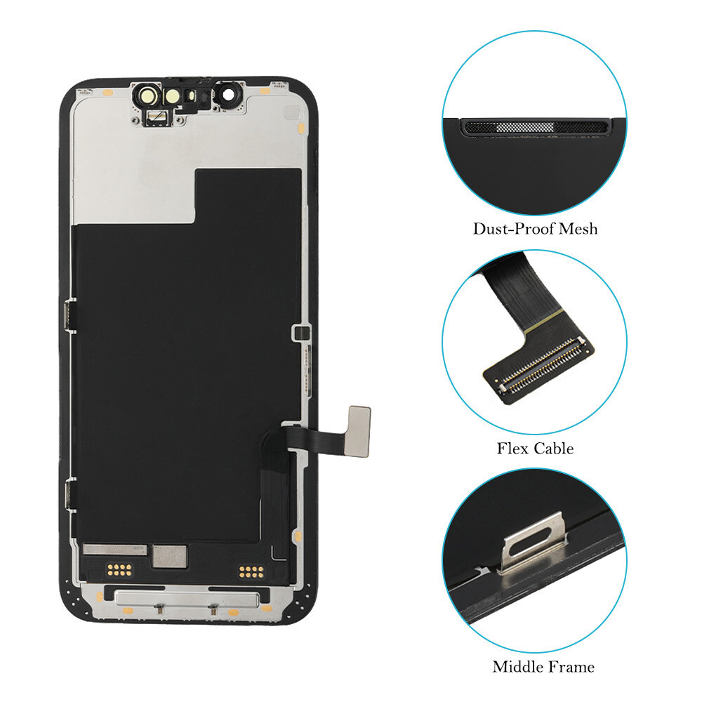 For iPhone 13 mini 5.4" Soft Hard OLED Incell LCD Display Touch Screen Digitizer