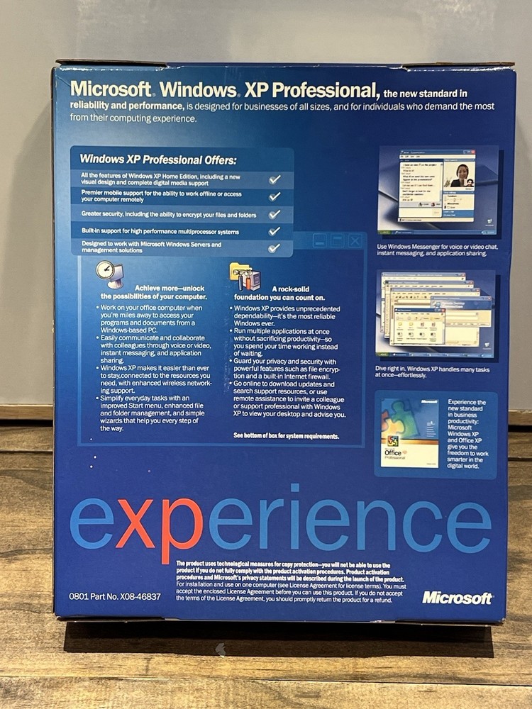 Microsoft Windows XP Professional Student Upgrade Version 2002 W/ Product Key