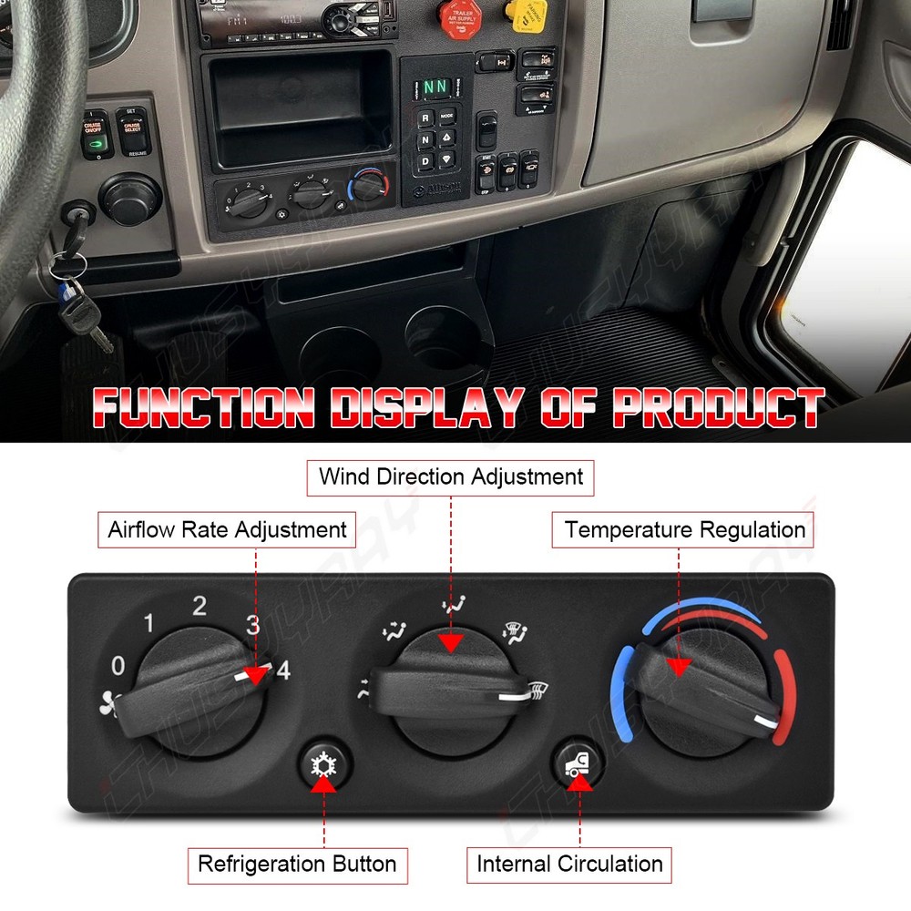 Q21-6119 A/C Climate Control Module Panel For Peterbilt 337 2010-2023