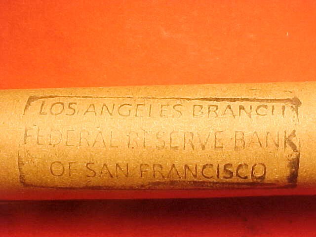 1972-S OBW ORIGINAL BANK WRAPPED ROLL UNCIRCULATED MEMORIAL LINCOLN CENT PENNIES