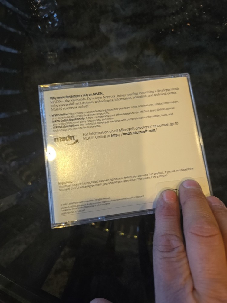 Microsoft MSDN Library Visual Studio  6.0 Two CD Set for Windows98 Windows NT