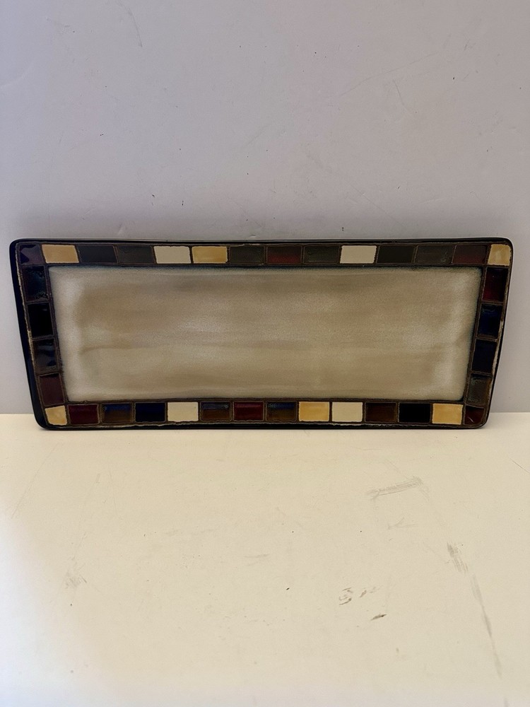Home Trends Better Homes MOSAIC TILE SQUARE Rectangular Platter/Tray