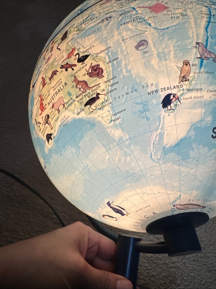 Stellanova Illuminated Globe wildlife