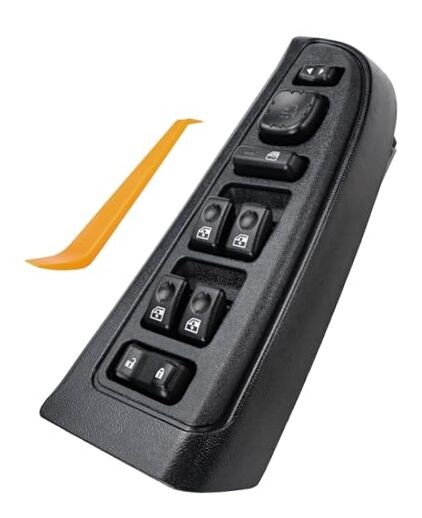 Driver Side Master Power Window Switch (Tan Bezel) with Power Folding 920-022