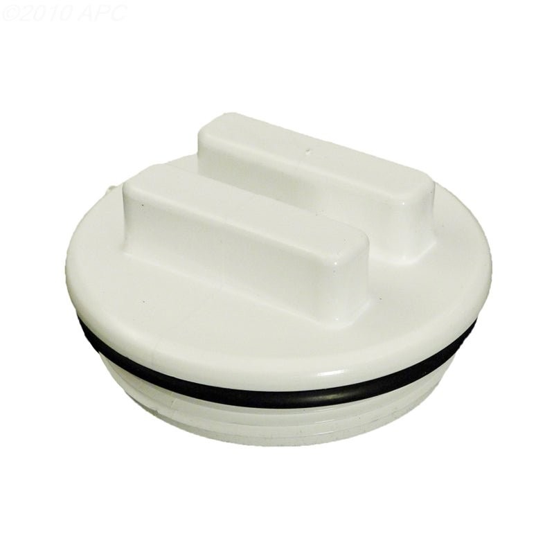 2in Plug W/O-Ring, White, 400-6650B