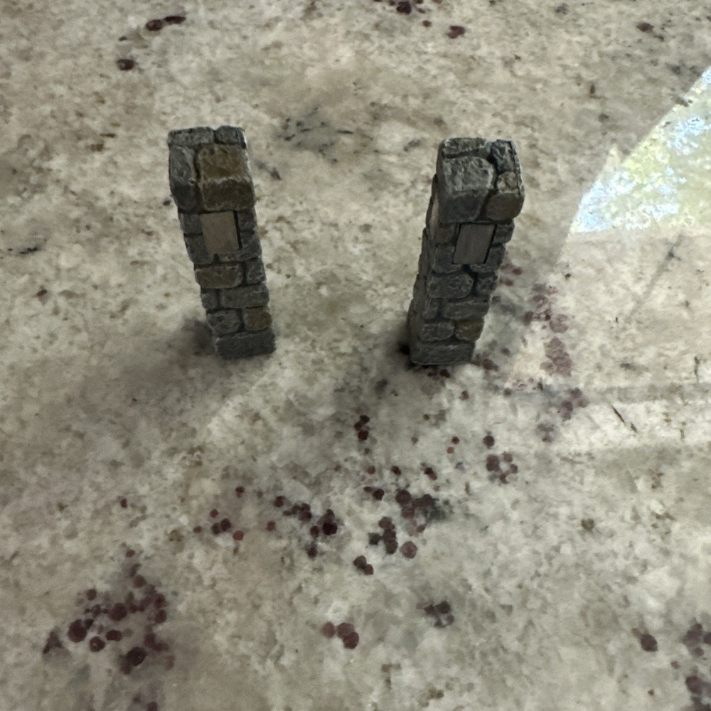 2 = Dwarven Forge Castle Builder, Insert Corner Post. Most Versatile Piece