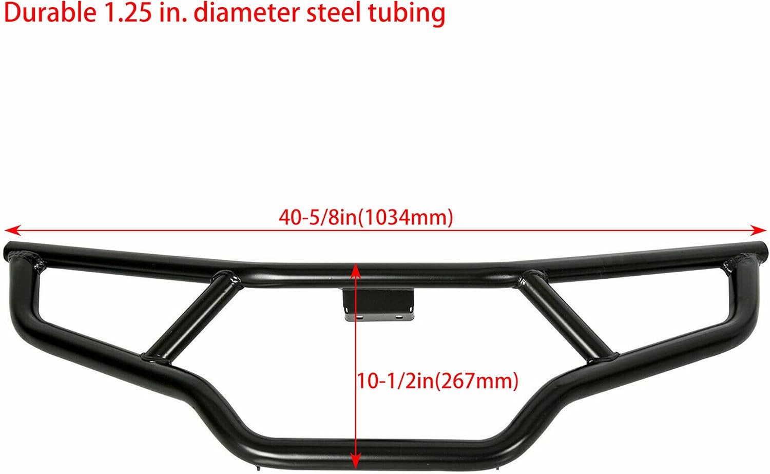 ECOTRIC Front & Rear Brush Guard Bumper 2Pcs Compatible with 2014-2024 Polaris S