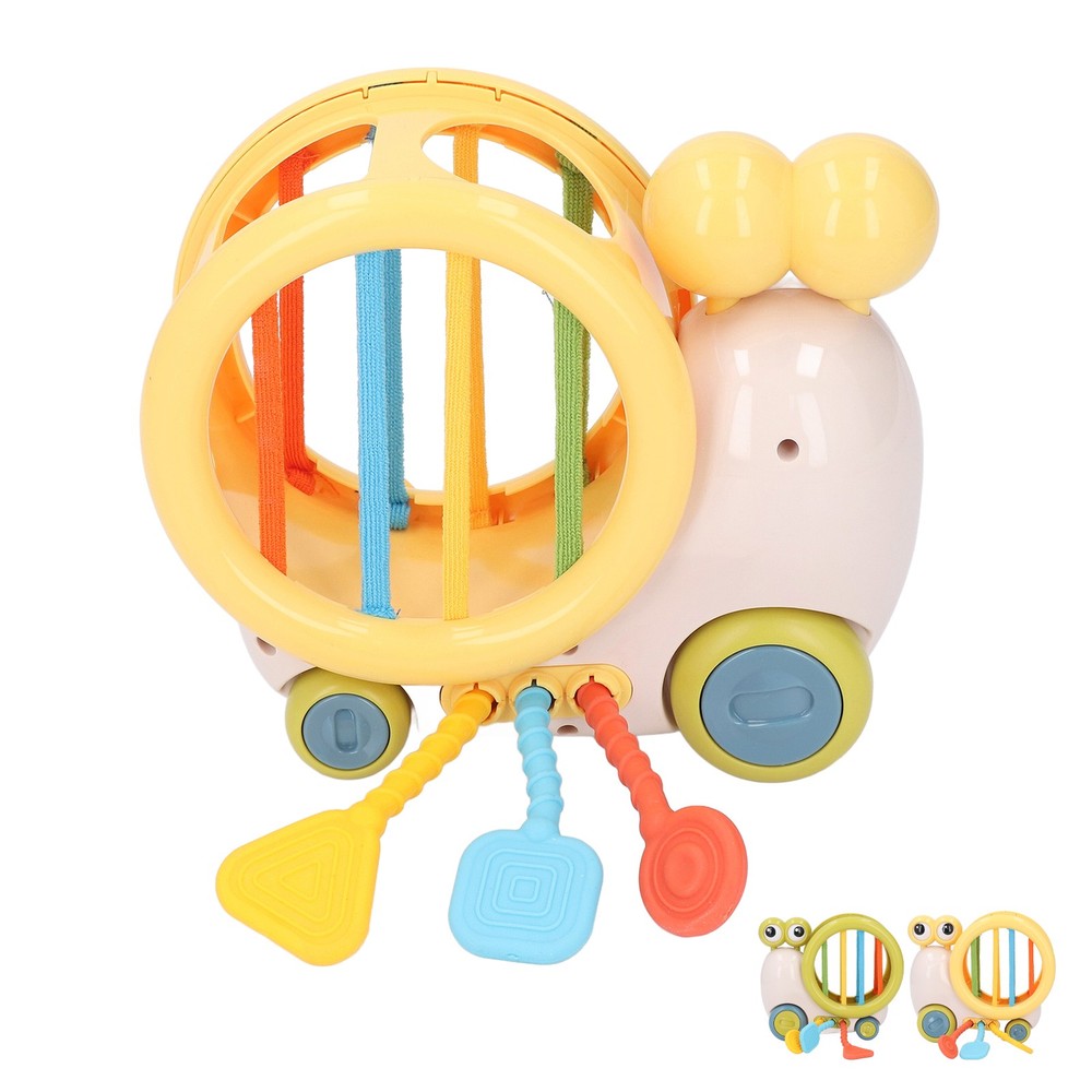 Shape Sorter Pull String Toy Fine Motor Skill Educational Silicone Pull String