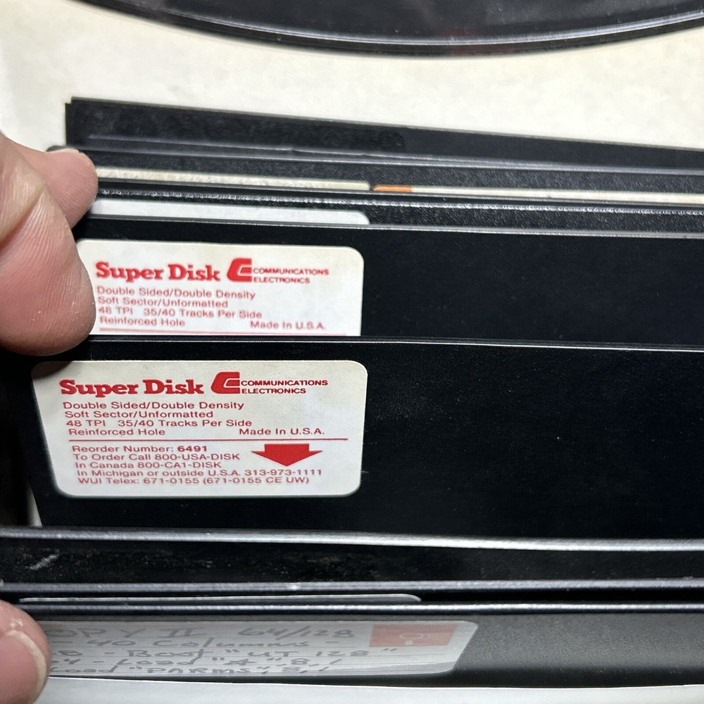 3 Floppy Disk Storage Containers With Games And ?