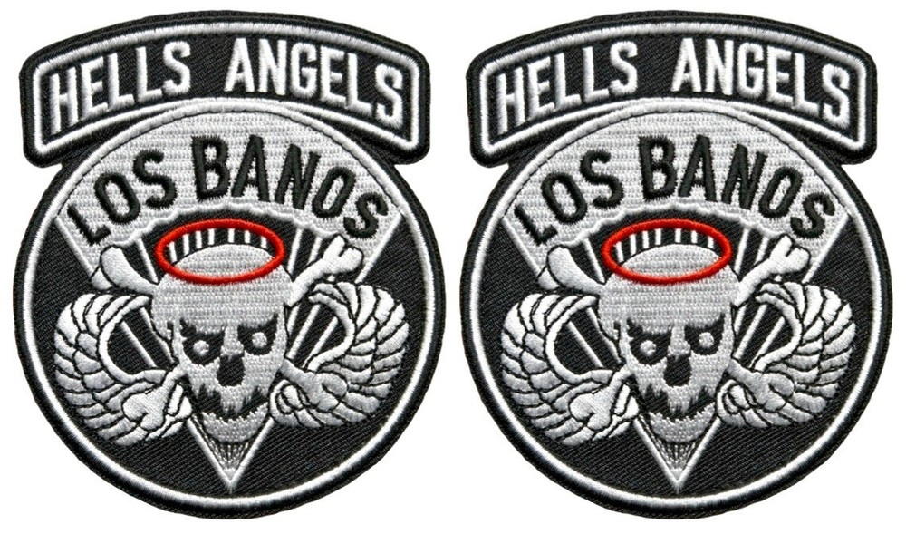 503rd Airborne Hells Angels Los Banos Infantry Patch -2PC  3"x4" HOOK BACKING