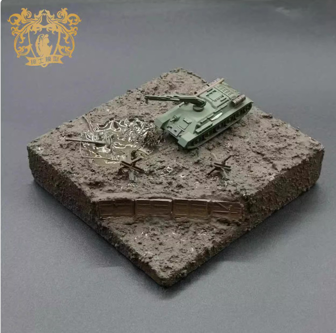 3D Printed Model 1/144 Soviet T-34 engineering tank Finished Model