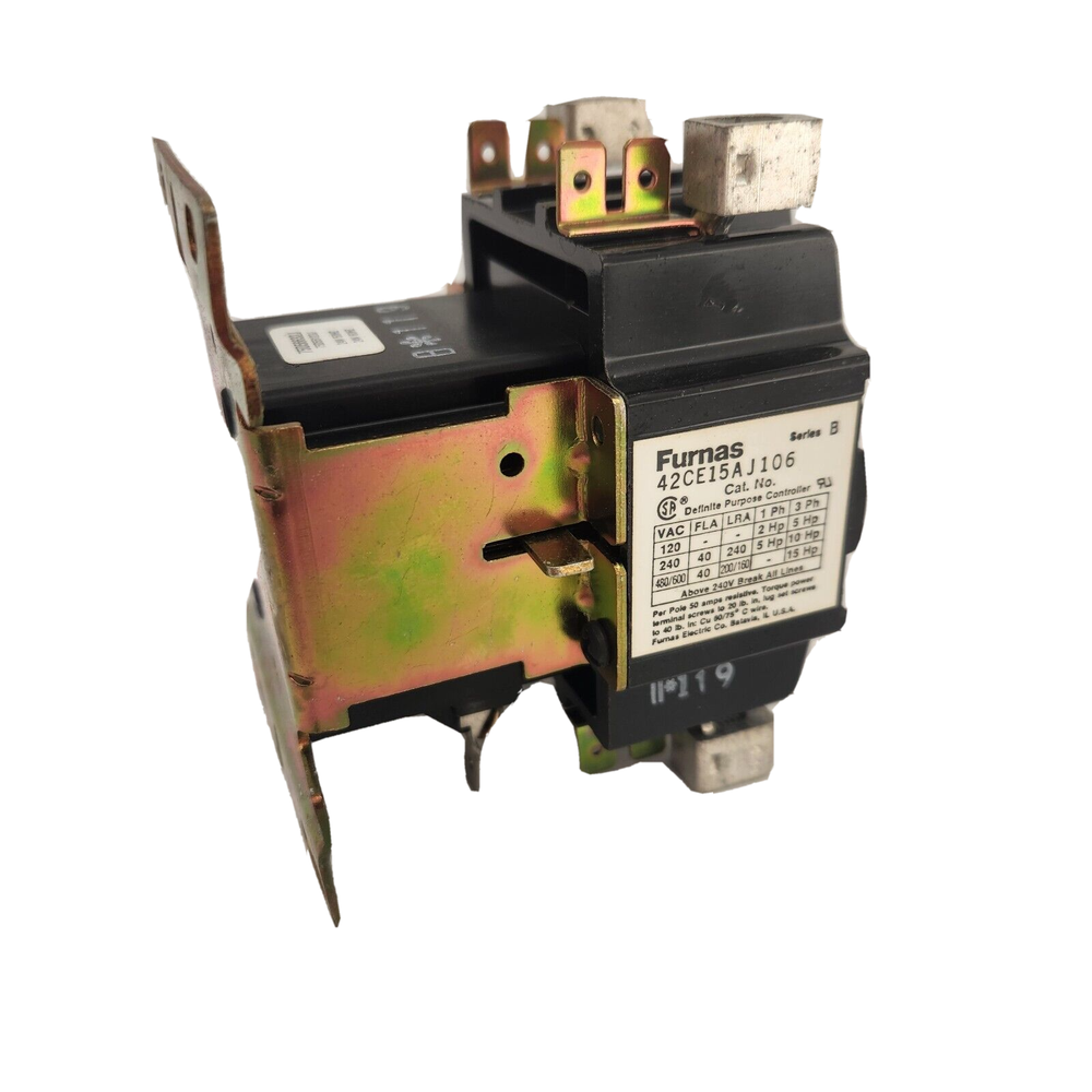 Furnas Definite Purpose Controller, 2 Pole | 42CE15AJ106 | Pre-Owned, Untested