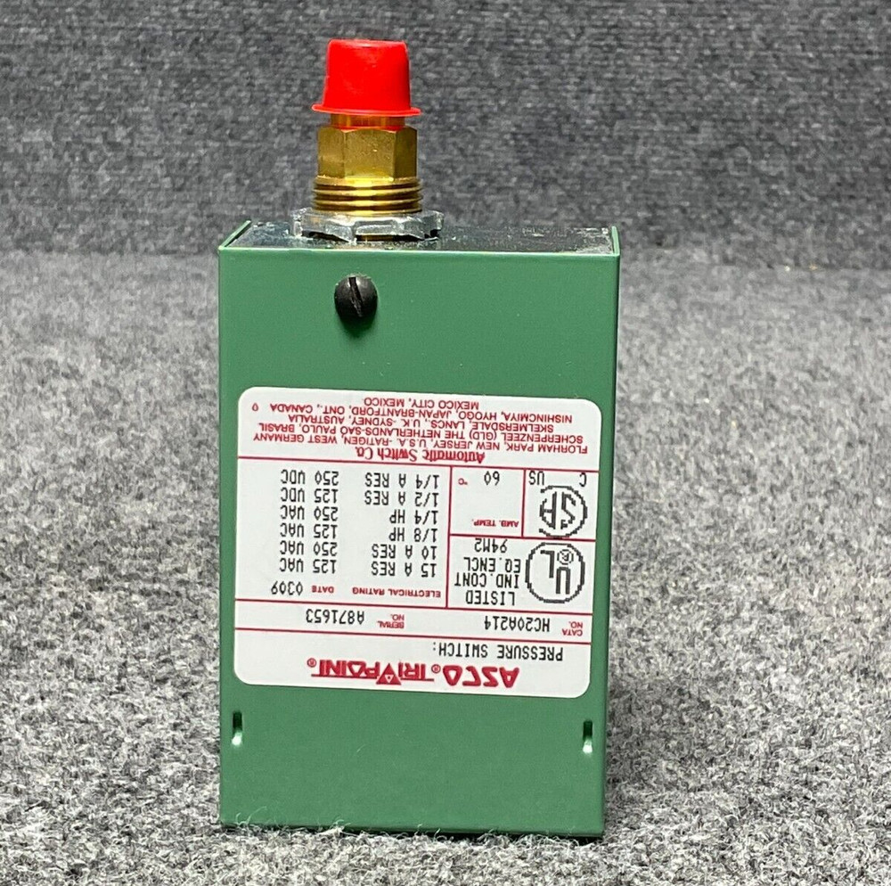 Asco HC20A214 Switch 🟢 General Purpose Compressor Pressure/Temp Control – Green