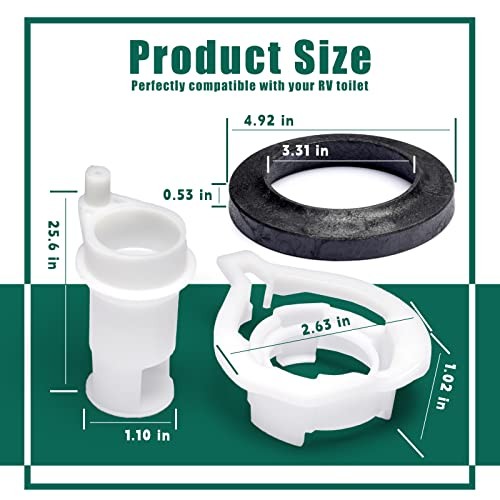 Toilet Water Valve Module Kit Replacement for Thetford RV Trailer Style II