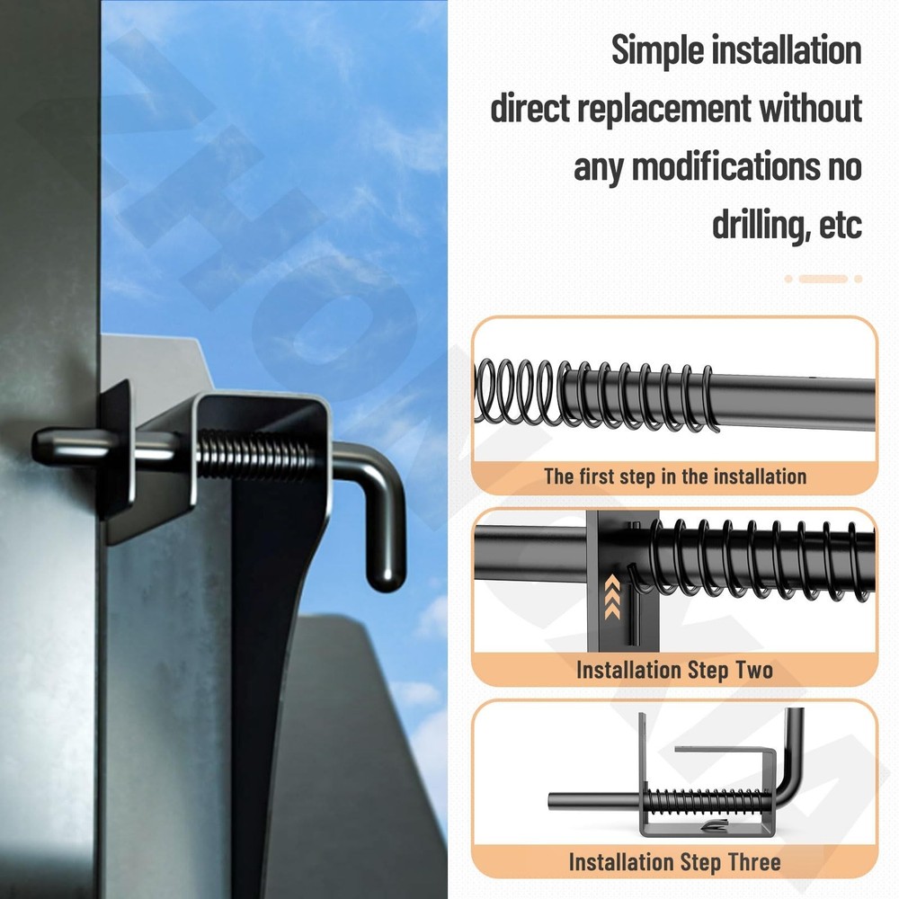 2 Pack Trailer Gate Spring Latch Complete Kit 847 Replacement for Carry-On Tr...