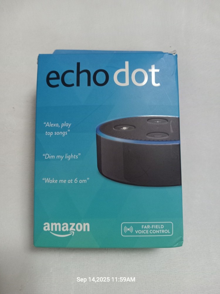 Amazon Echo Dot (2nd Generation) Smart Speaker w/ Alexa - Black - NEW