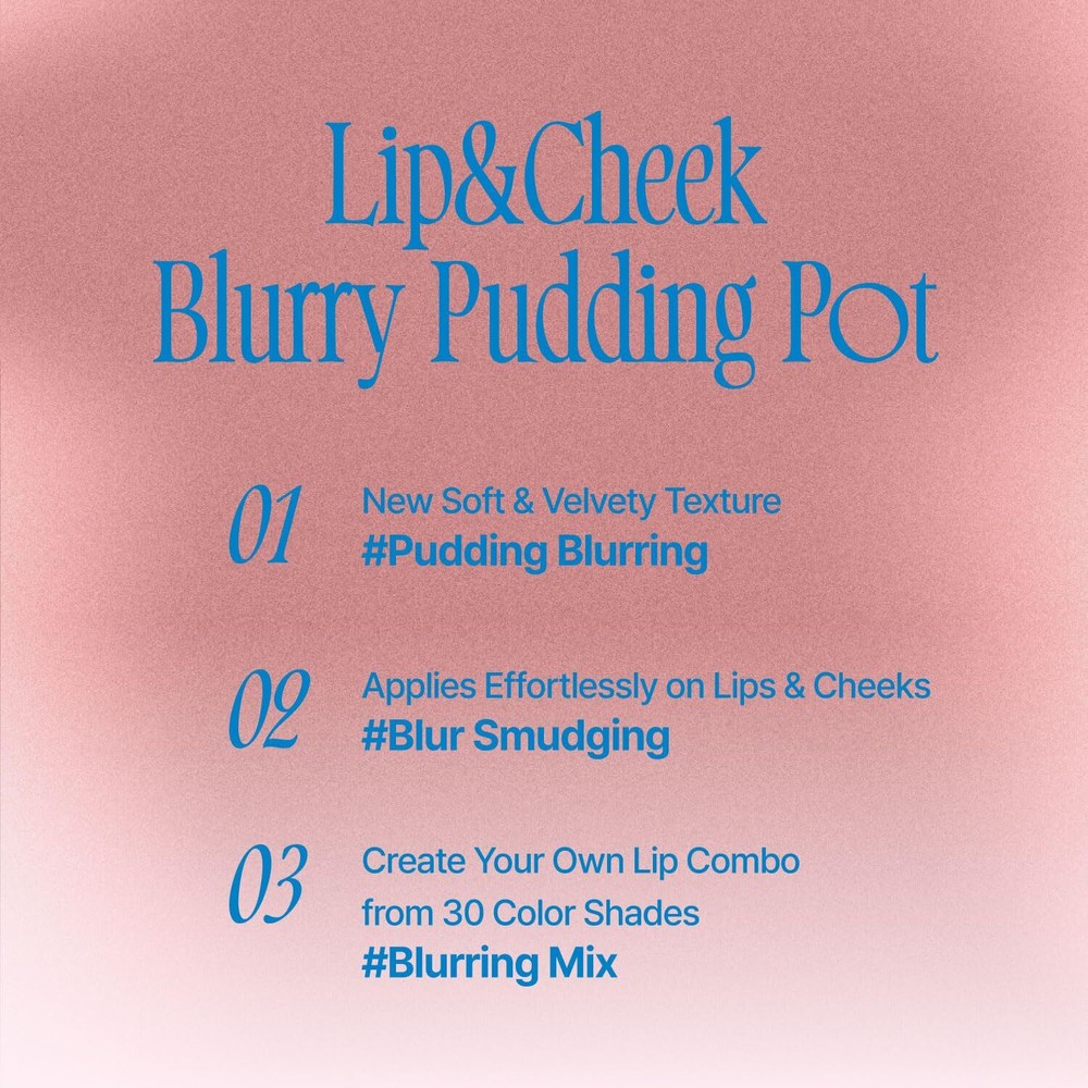 FWEE Lip & Cheek Blurry Pudding Pot (5colors)