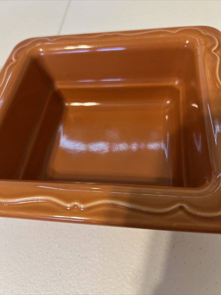 Hall PanAramics Orange￼ Sixth Size Square ￼Bowl