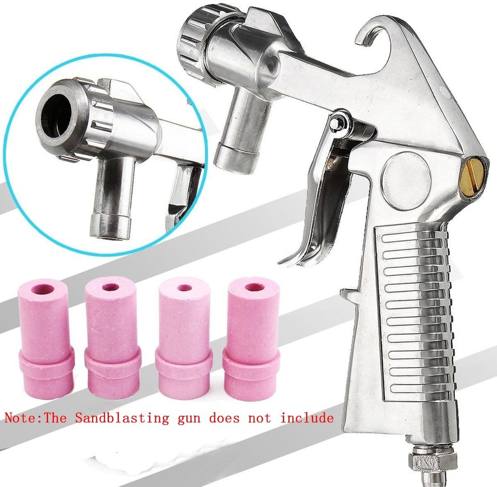 Ceramic Sandblaster Nozzle Tips - 4pcs Abrasive Blasting 4.5mm 5mm