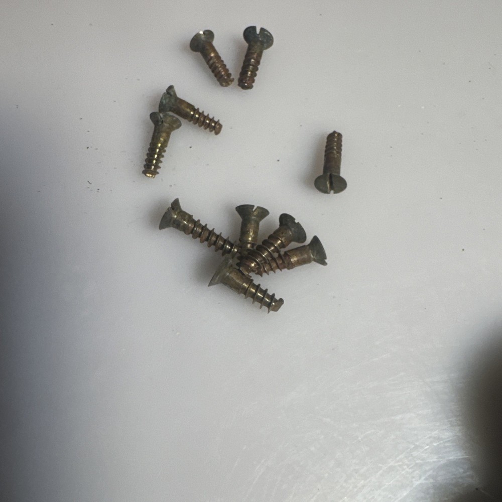 2 RARE MASSIVE 18TH CENTURY CHIPPENDALE BRASS DRAWER /PULL / HANDLE 7”