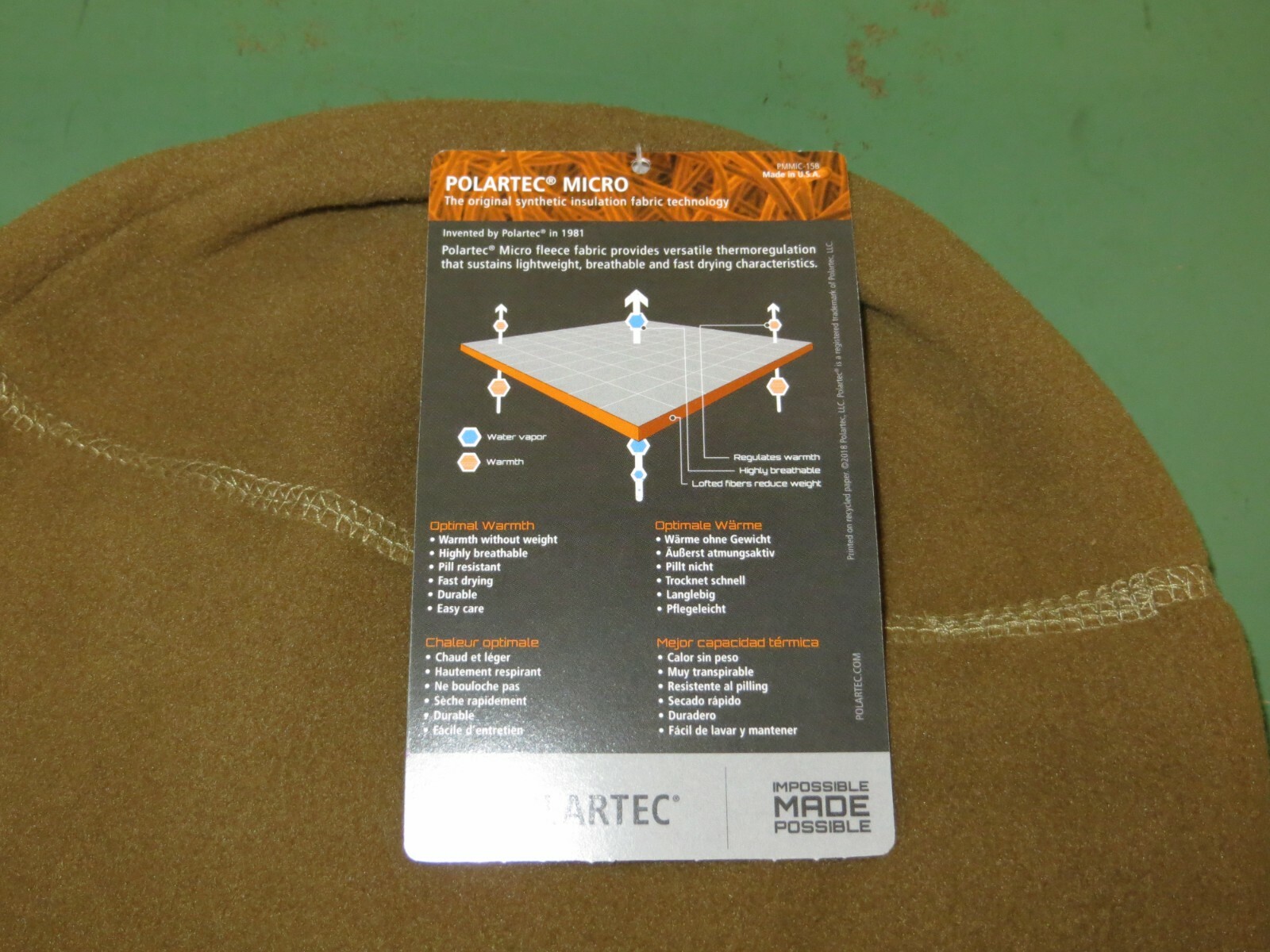 US Military Issue Coyote Polartec Micro Fleece Cold Weather Beanie Watch Cap