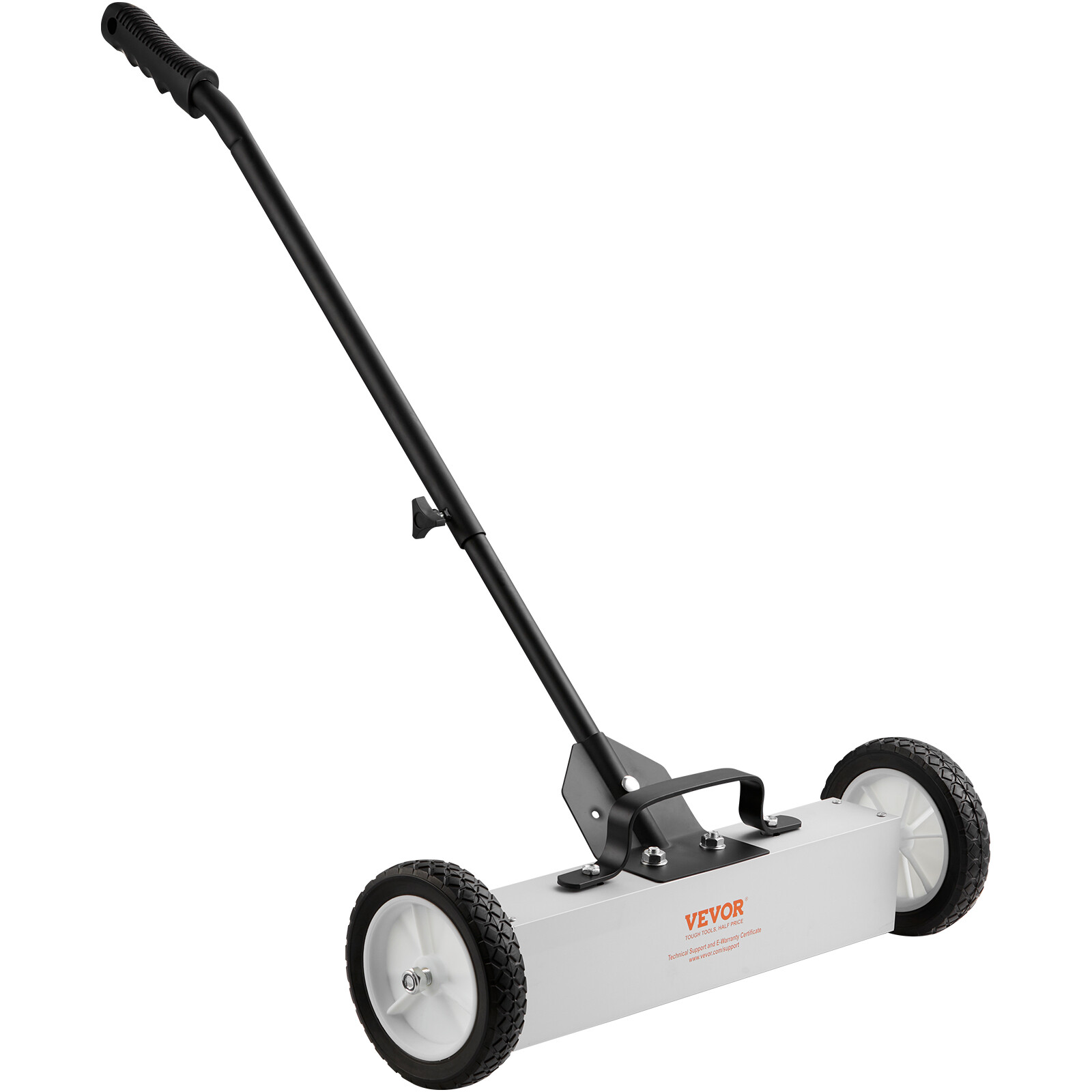 18" Magnetic Sweeper with Wheels 45lbs Rolling Sweeper Lawn Yard Grass