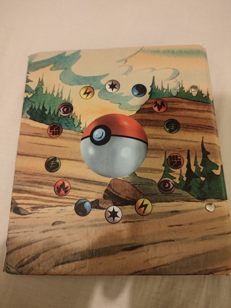 Old Classic Pokemon Card Ring Binder Folder