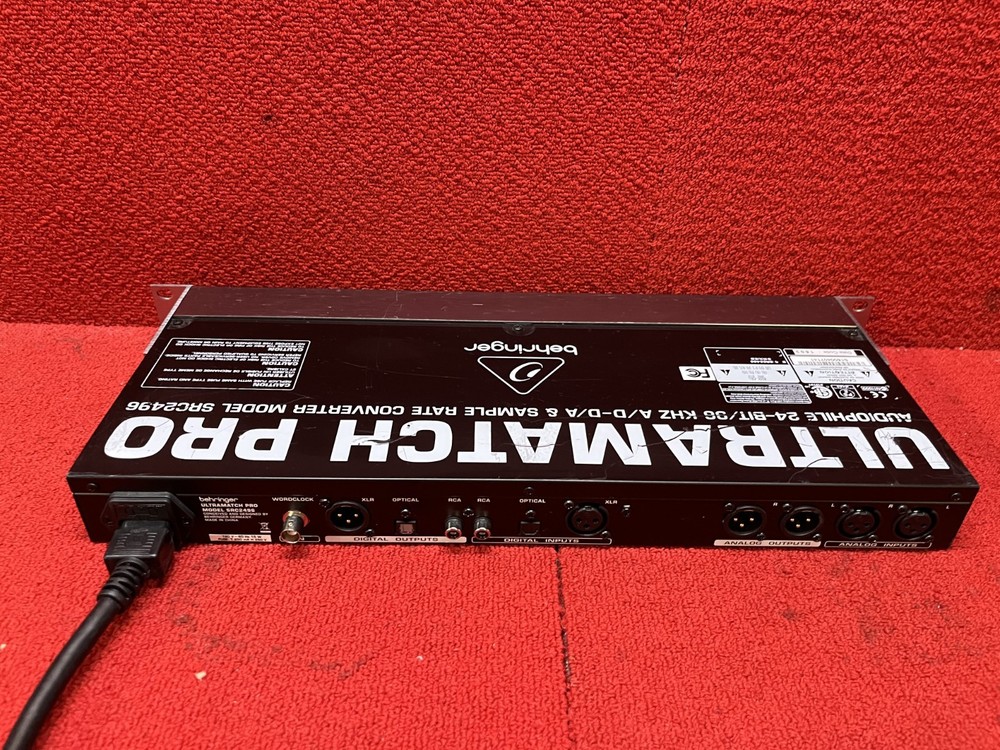 Used Behringer Ultramatch Pro SRC2496 AD/DA Sample Rate Converter Good Condition