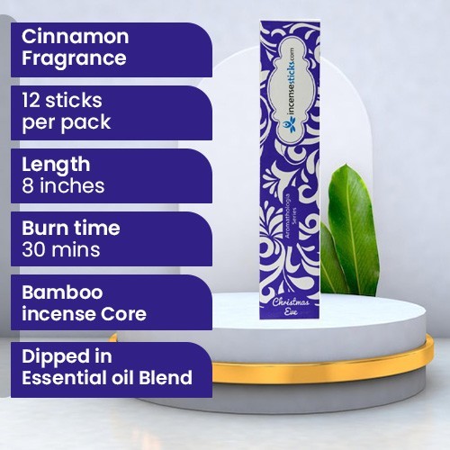 Christmas Incense 8" 12 Sticks Pack: 1 Pack