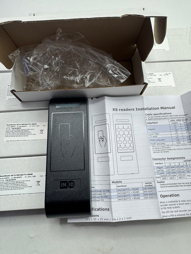 INID 5000TU SmartReader XS RFID Reader WG/C&D/TTL+RS485 Software House