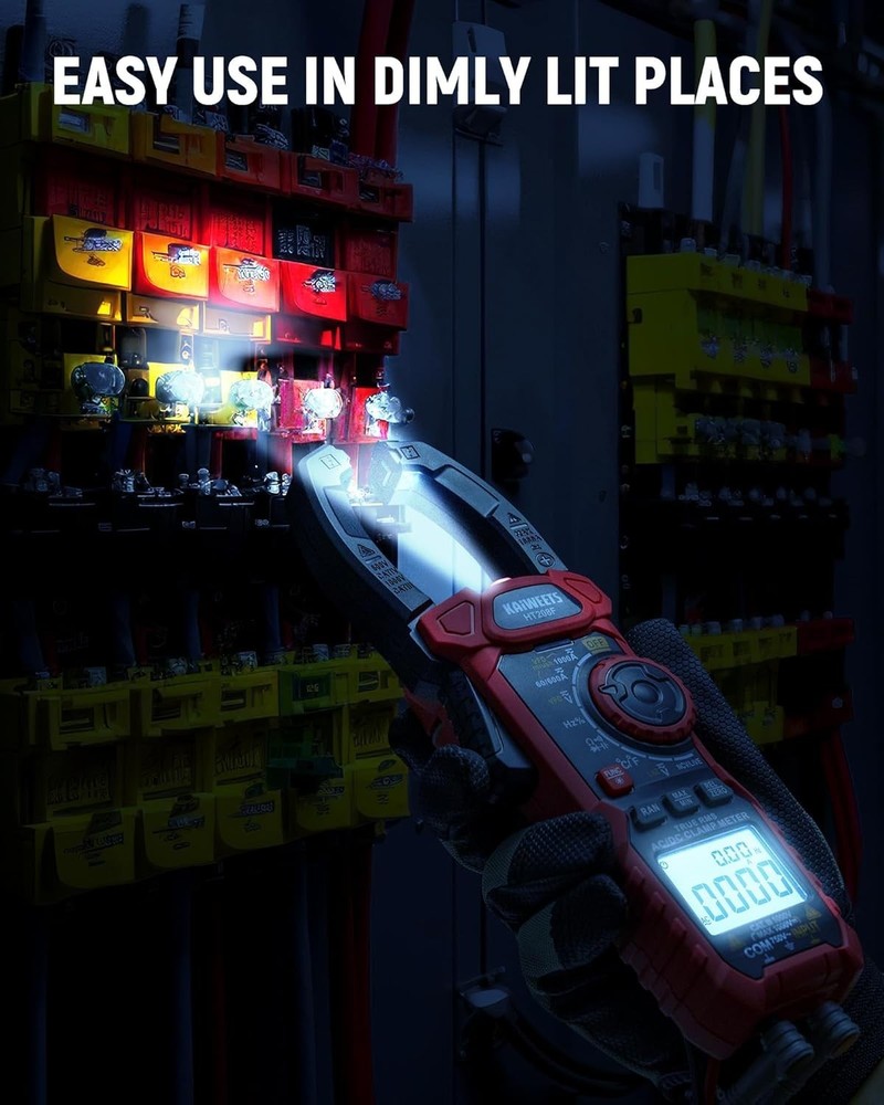 Inrush Digital Clamp Meter 1000A with Backlit; Multimeter TRMS 6000 Counts, A...